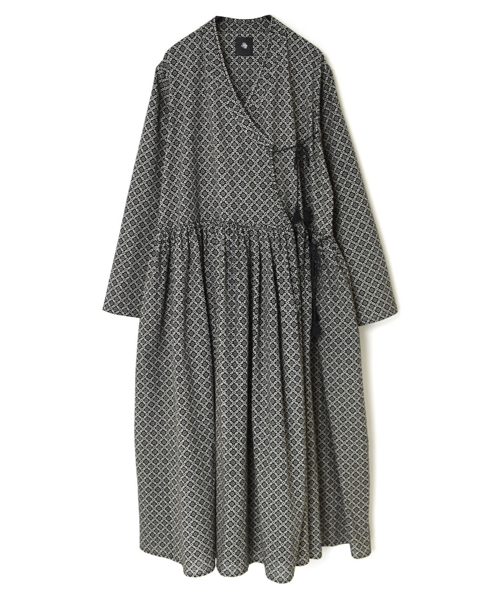 INMDS23735 (ワンピース) 60’S COTTON REPETITIONAL FLOWER BLOCK PRINT CACHE COEUR DRESS