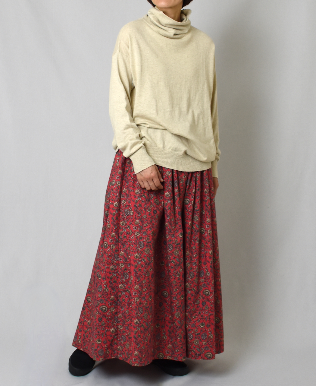 GNSL22731 (ニット) COTTON WOOL CASHMERE TURTLE NECK