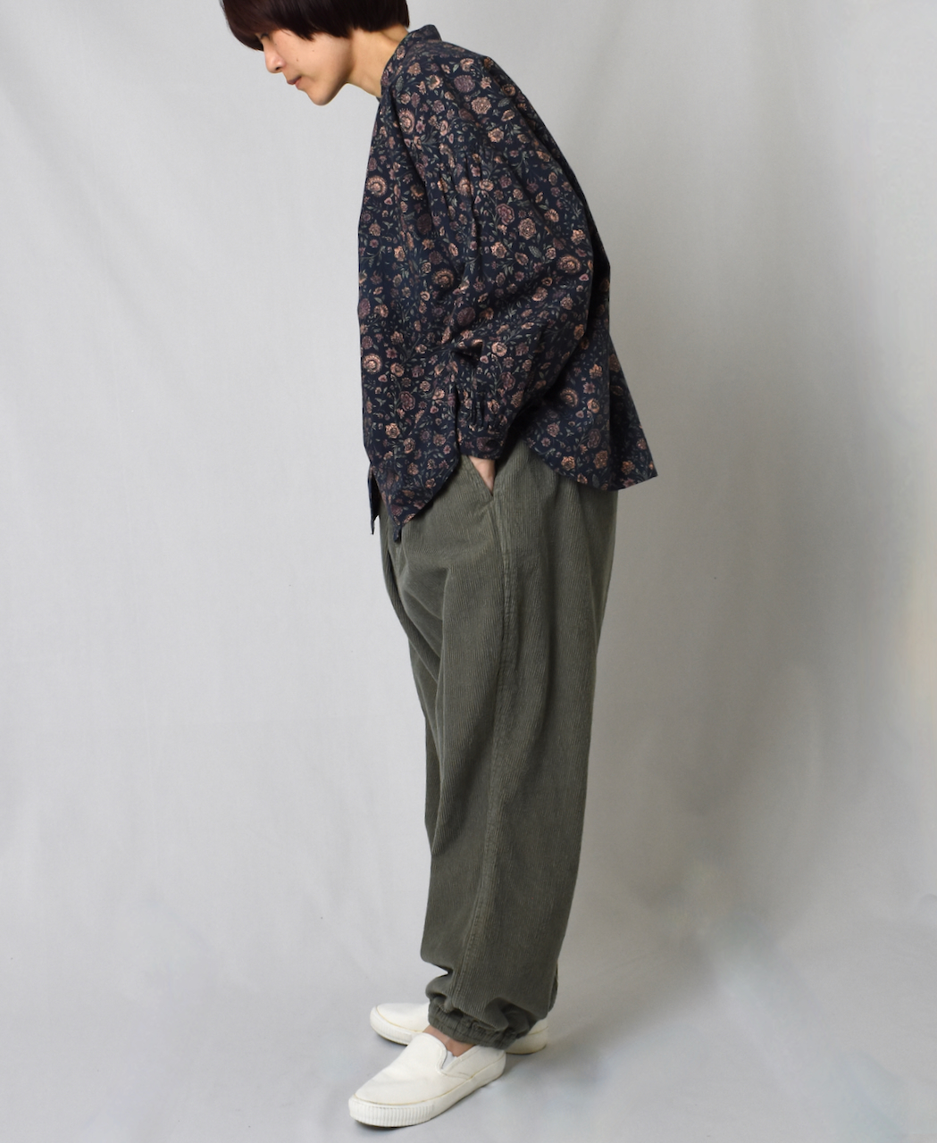 NVL2011C9D (パンツ) 9WALE CORDUROY/60'S ORGANIC CAMBRIC EASY PANTS
