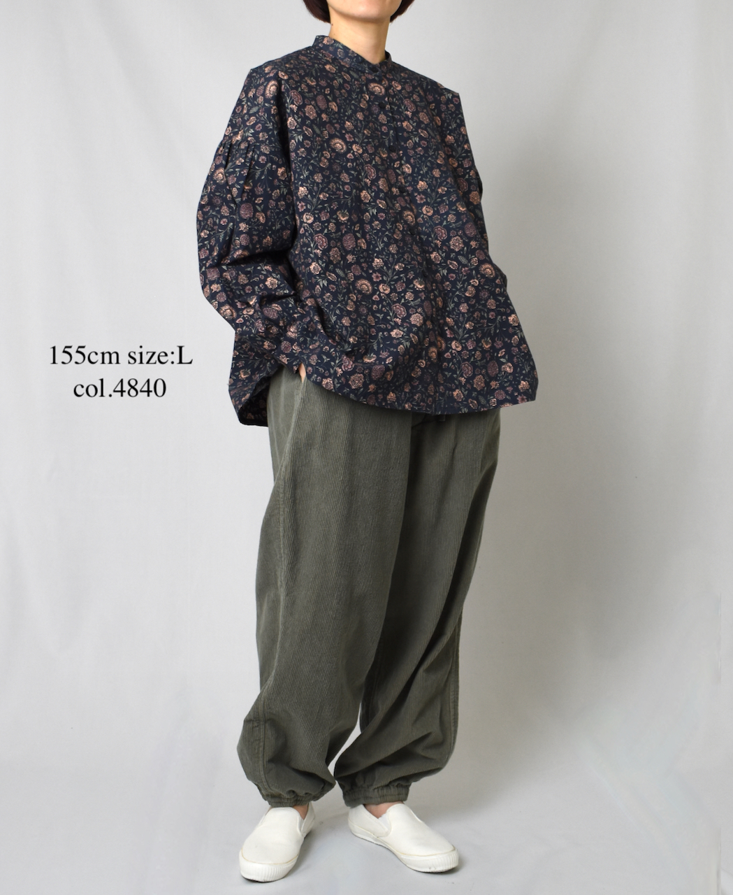 NVL2011C9D (パンツ) 9WALE CORDUROY/60'S ORGANIC CAMBRIC EASY PANTS