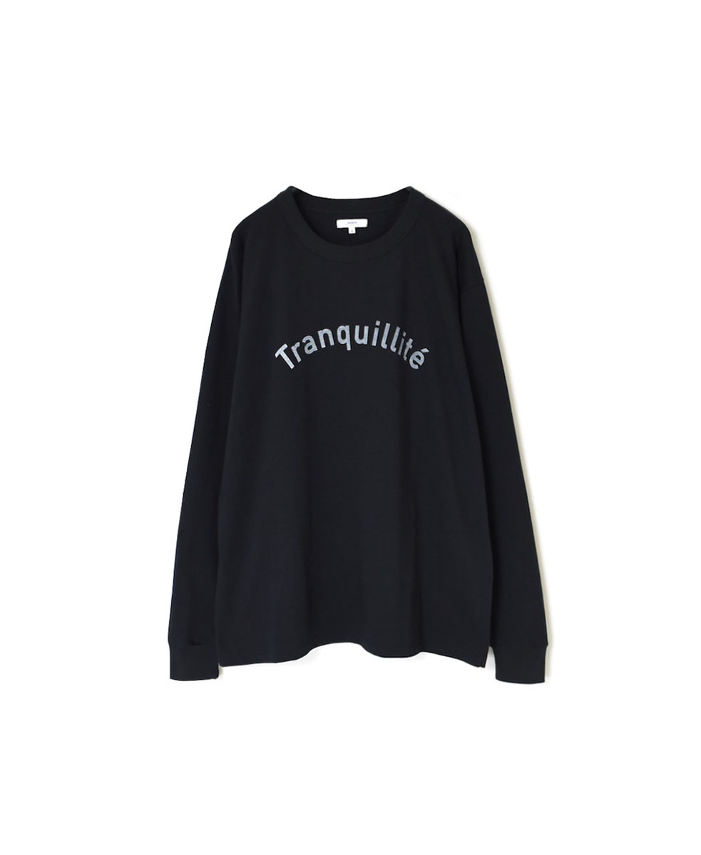 NFA2351P37 (Tシャツ) COTTON JERSEY "TRANQUILLITE" CREW NECK OVERSIZE L/SL T WITH CUFF RIB