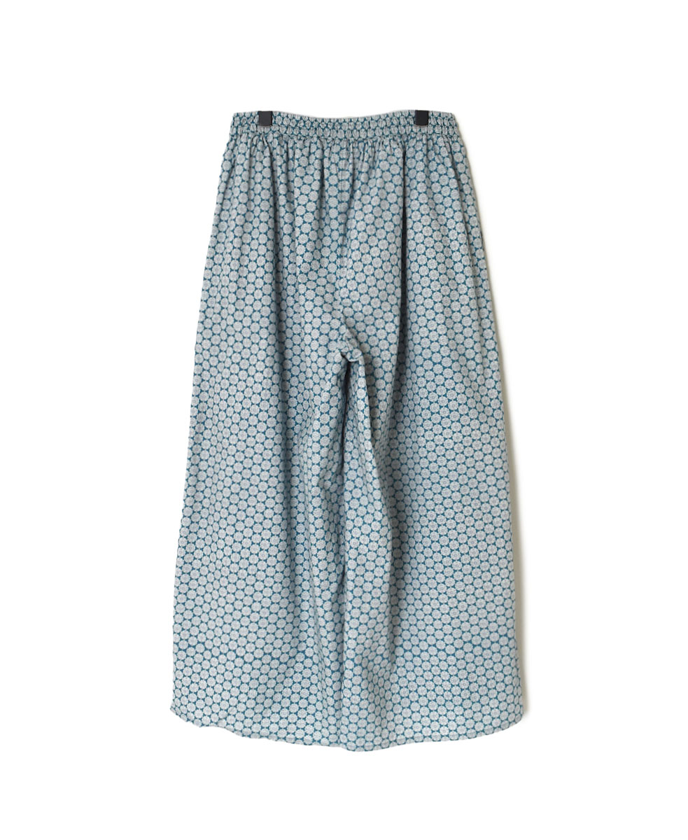 INSL23726 (パンツ) 60'S POPLIN FLOWER PRINT EASY PANTS