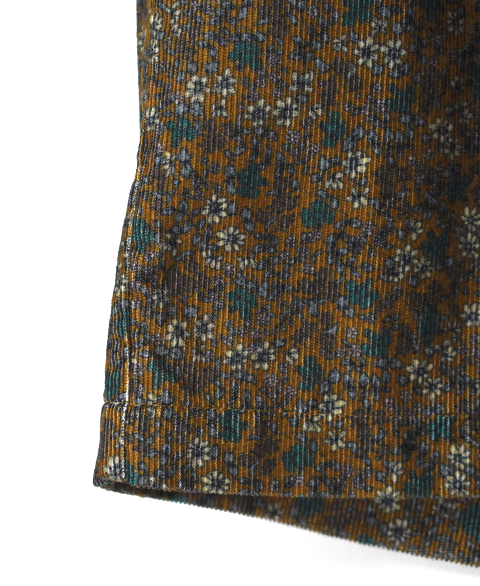 NSL22554 (パンツ) CORDUROY SMALL FLOWER PRINT WIDE EASY PANTS