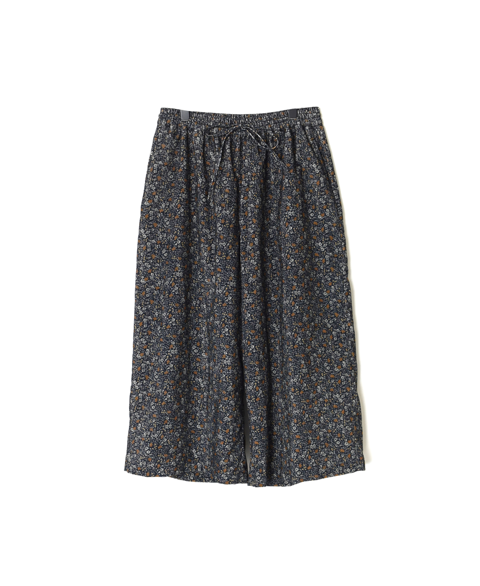 NSL22554 (パンツ) CORDUROY SMALL FLOWER PRINT WIDE EASY PANTS