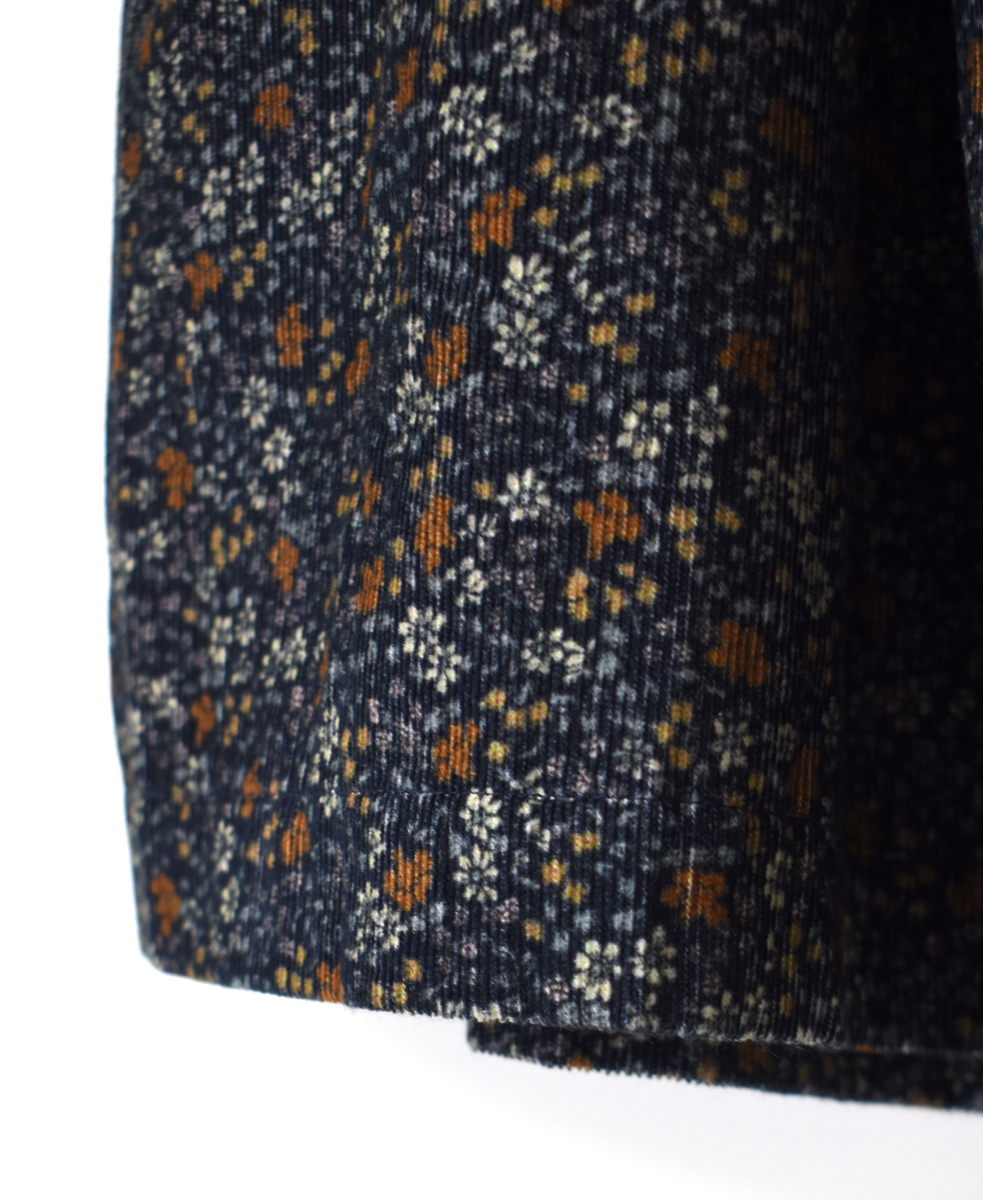 NSL22553 (スカート) CORDUROY SMALL FLOWER PRINT GATHERED SKIRT