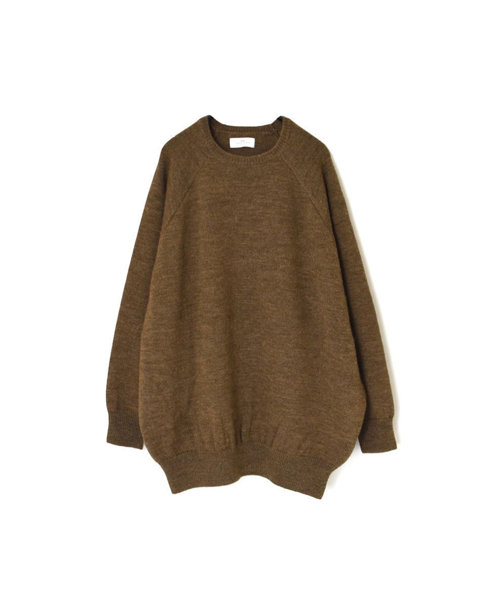 GNSL22701 (ニット) 5GG 2PLY COTOSWOLDS DOLMAN SLEEVE CREW-NECK PULLOVER
