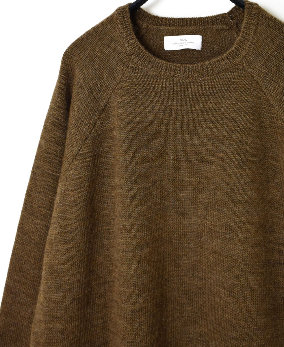GNSL22701 (ニット) 5GG 2PLY COTOSWOLDS DOLMAN SLEEVE CREW-NECK PULLOVER
