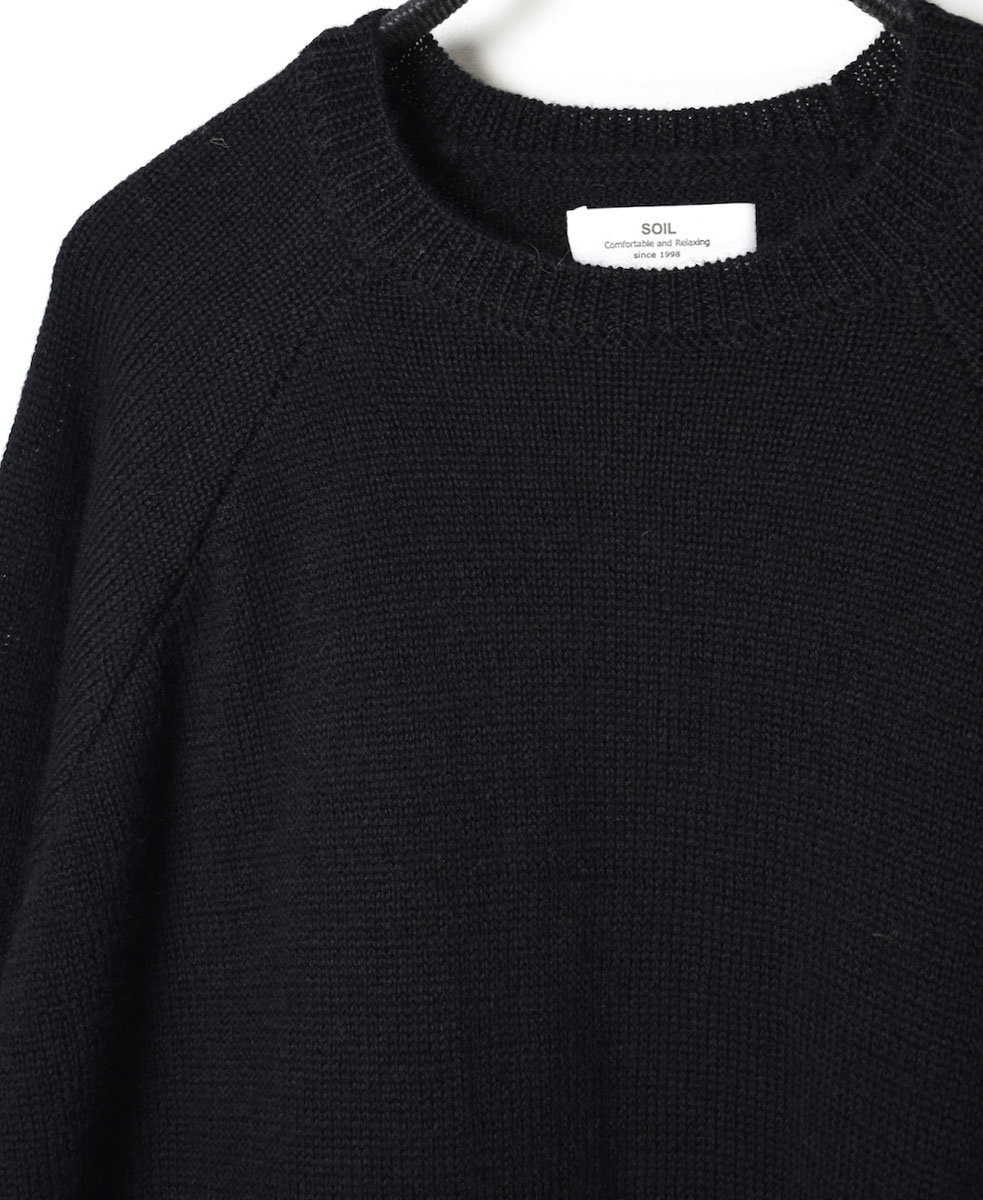 GNSL22701 (ニット) 5GG 2PLY COTOSWOLDS DOLMAN SLEEVE CREW-NECK PULLOVER