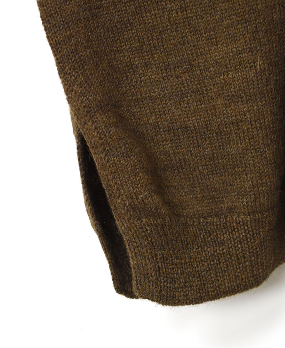 GNSL22703 (カーディガン) 5GG 2PLY COTOSWOLDS TURTLE NECK BUTTON LONG CARDIGAN