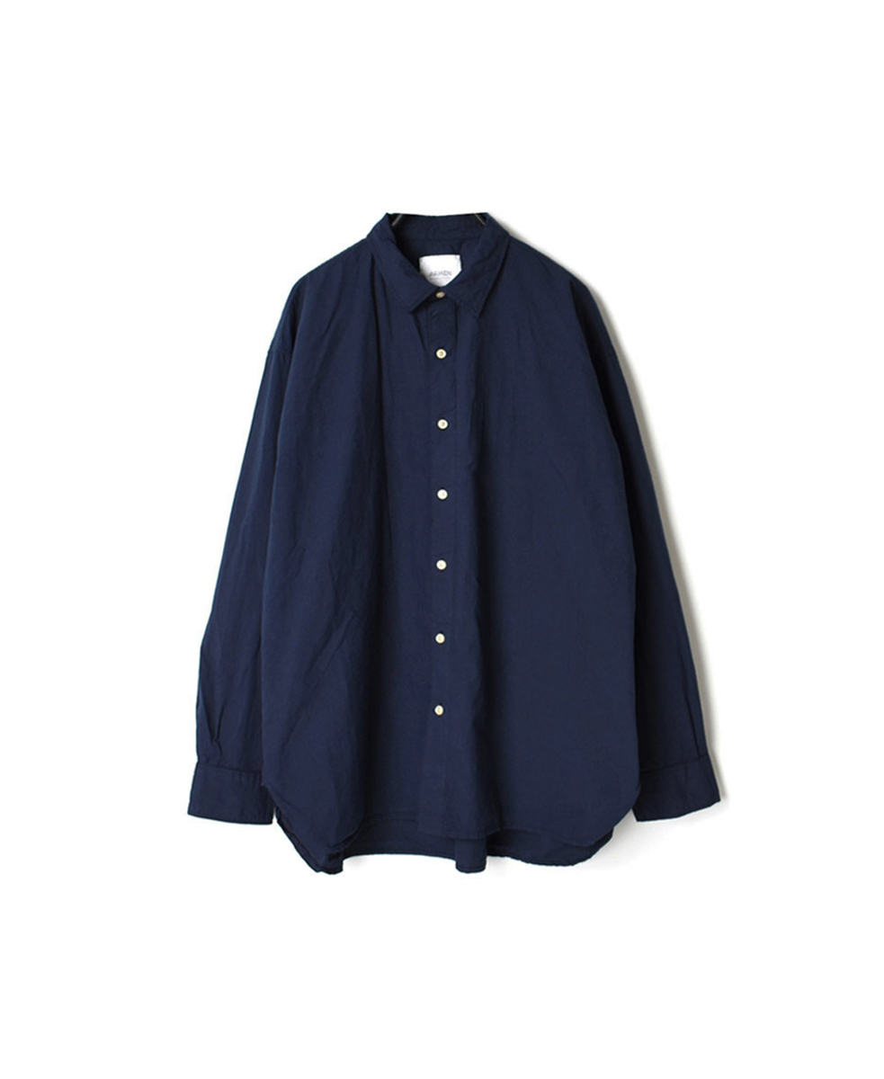 INAM1901PD (シャツ) 40'S POPLIN OVER DYED UTILITY REGULAR COLLAR SHIRT