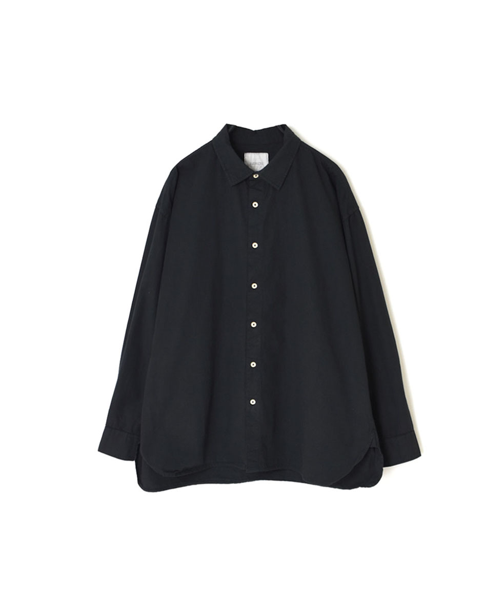 INAM1901PD (シャツ) 40'S POPLIN OVER DYED UTILITY REGULAR COLLAR SHIRT