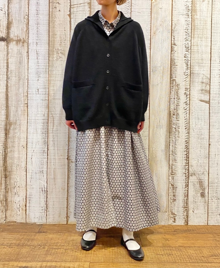 INSL23724 (ワンピース) 60'S POPLIN FLOWER PRINT REGULAR COLLAR DRESS