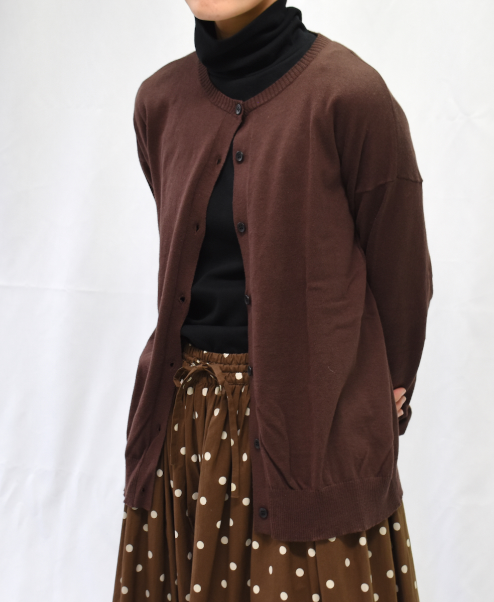 GNSL23832 (ニット) 14GG 1PLY COTTON WOOL CASHMERE CARDIGAN