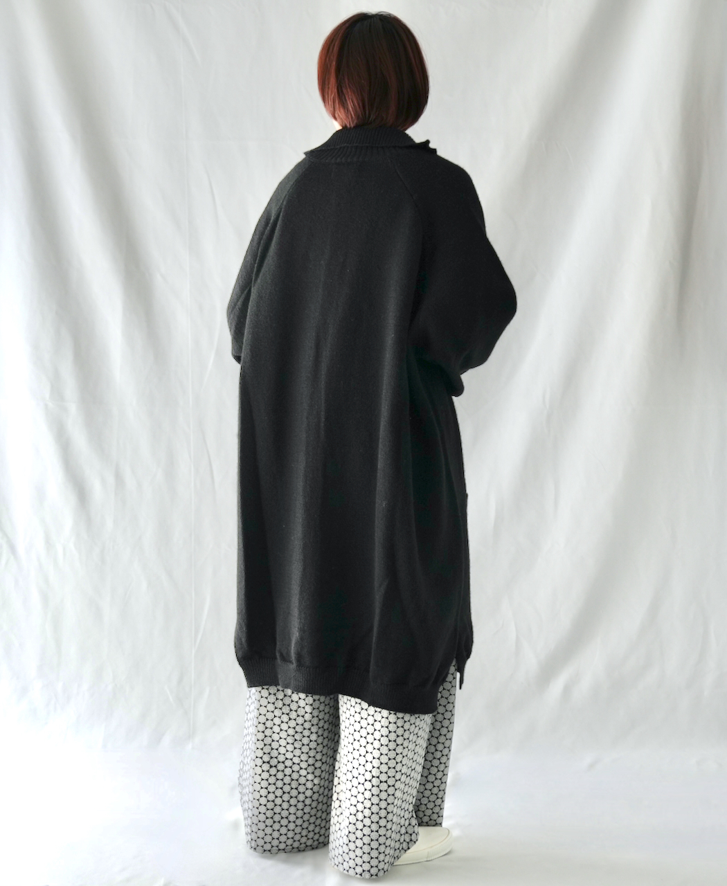 GNSL22703 (カーディガン) 5GG 2PLY COTOSWOLDS TURTLE NECK BUTTON LONG CARDIGAN