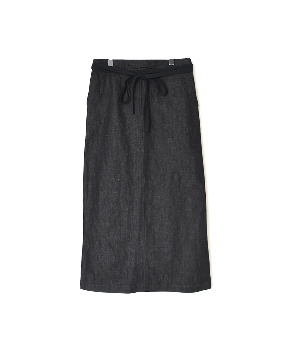 GNAM2363 (スカート) 9.5oz COTTON / LINEN DENIM LONG WRAP SKIRT