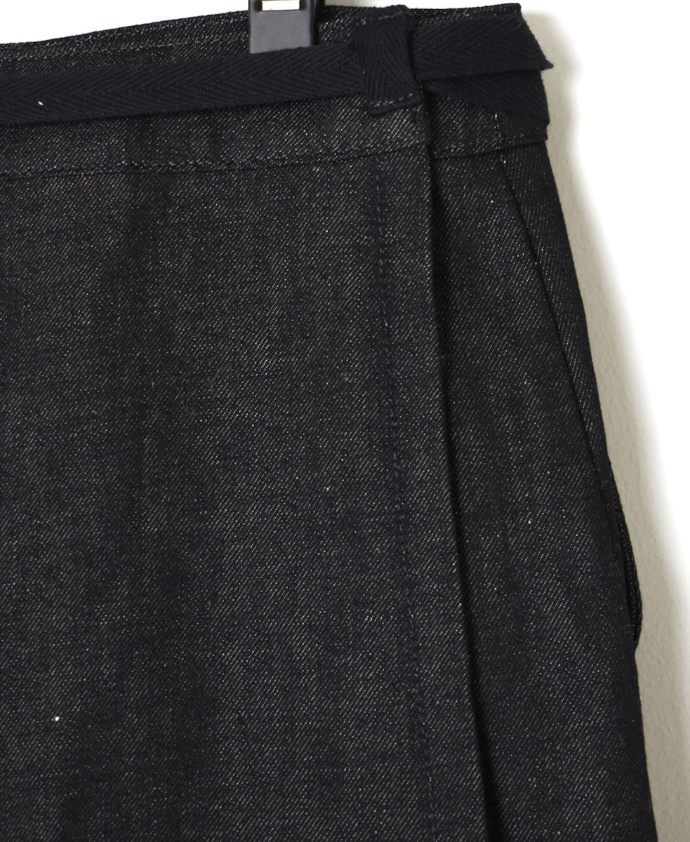 GNAM2363 (スカート) 9.5oz COTTON / LINEN DENIM LONG WRAP SKIRT