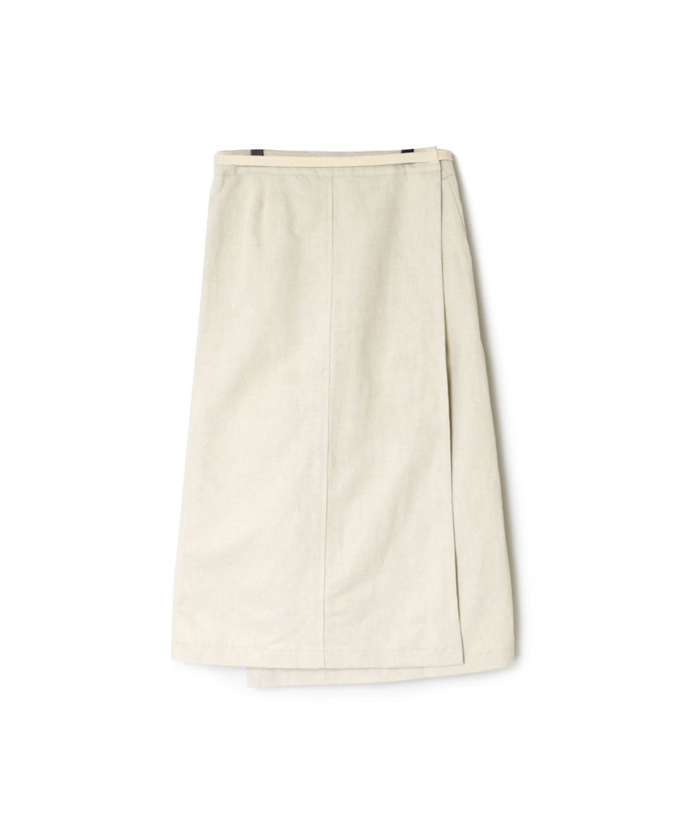 GNAM2363 (スカート) 9.5oz COTTON / LINEN DENIM LONG WRAP SKIRT