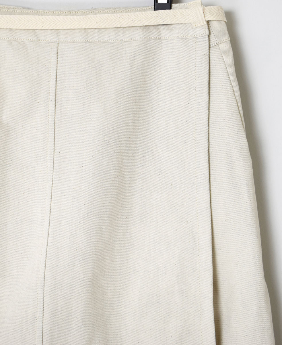 GNAM2363 (スカート) 9.5oz COTTON / LINEN DENIM LONG WRAP SKIRT