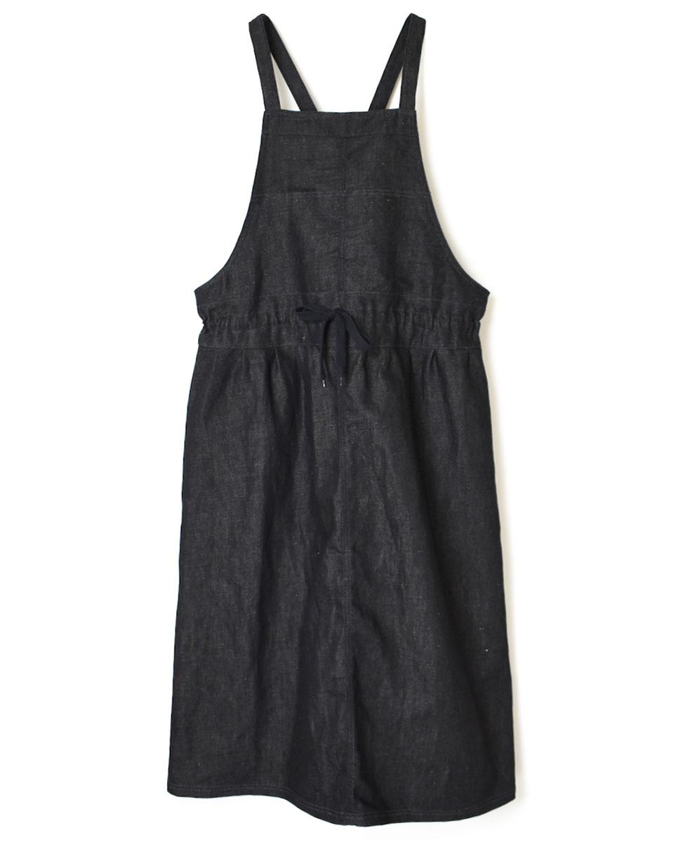 GNAM2362 (ワンピース) 9.5oz COTTON / LINEN DENIM APRON ONE-PIECE