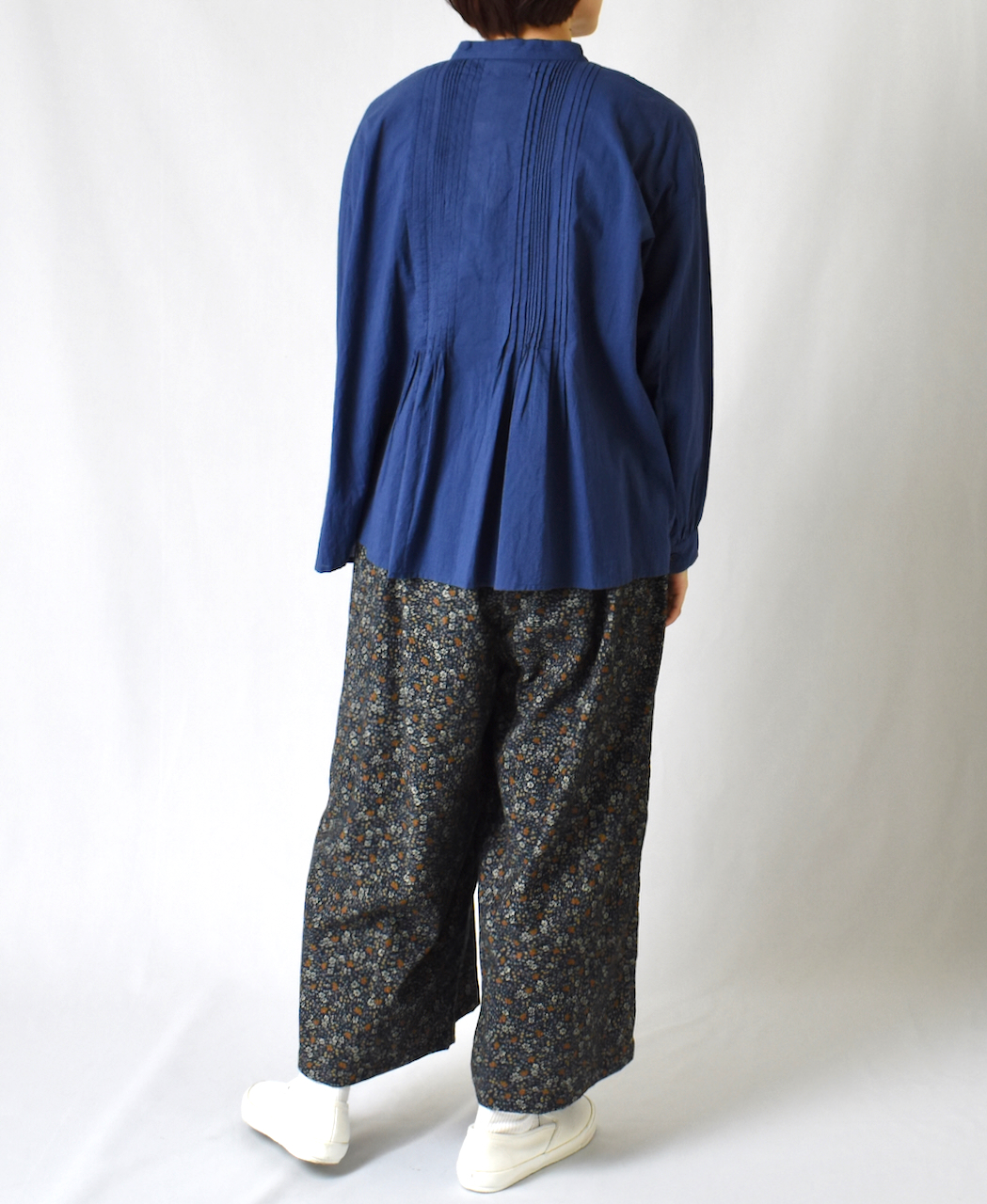 NSL22554 (パンツ) CORDUROY SMALL FLOWER PRINT WIDE EASY PANTS