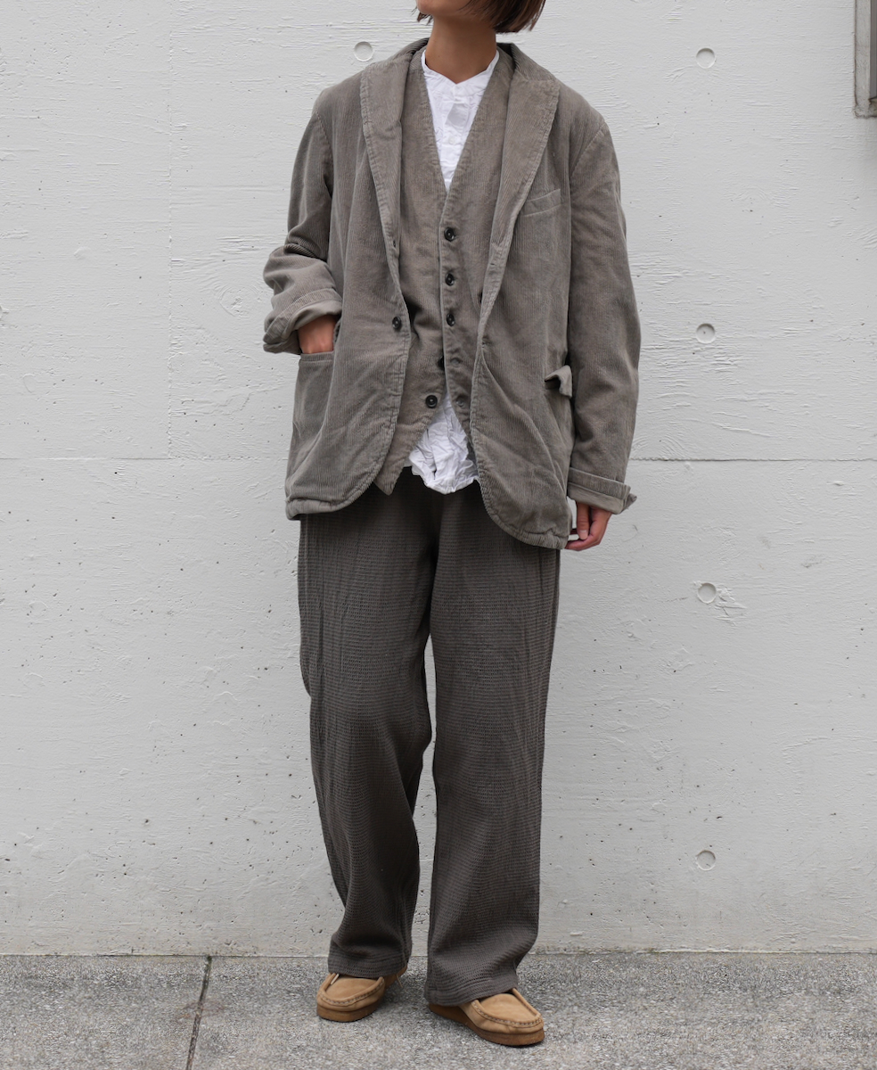 NVL2151C9D (ベスト) 9WALE CORDUROY/60'S ORGANIC CAMBRIC VEST