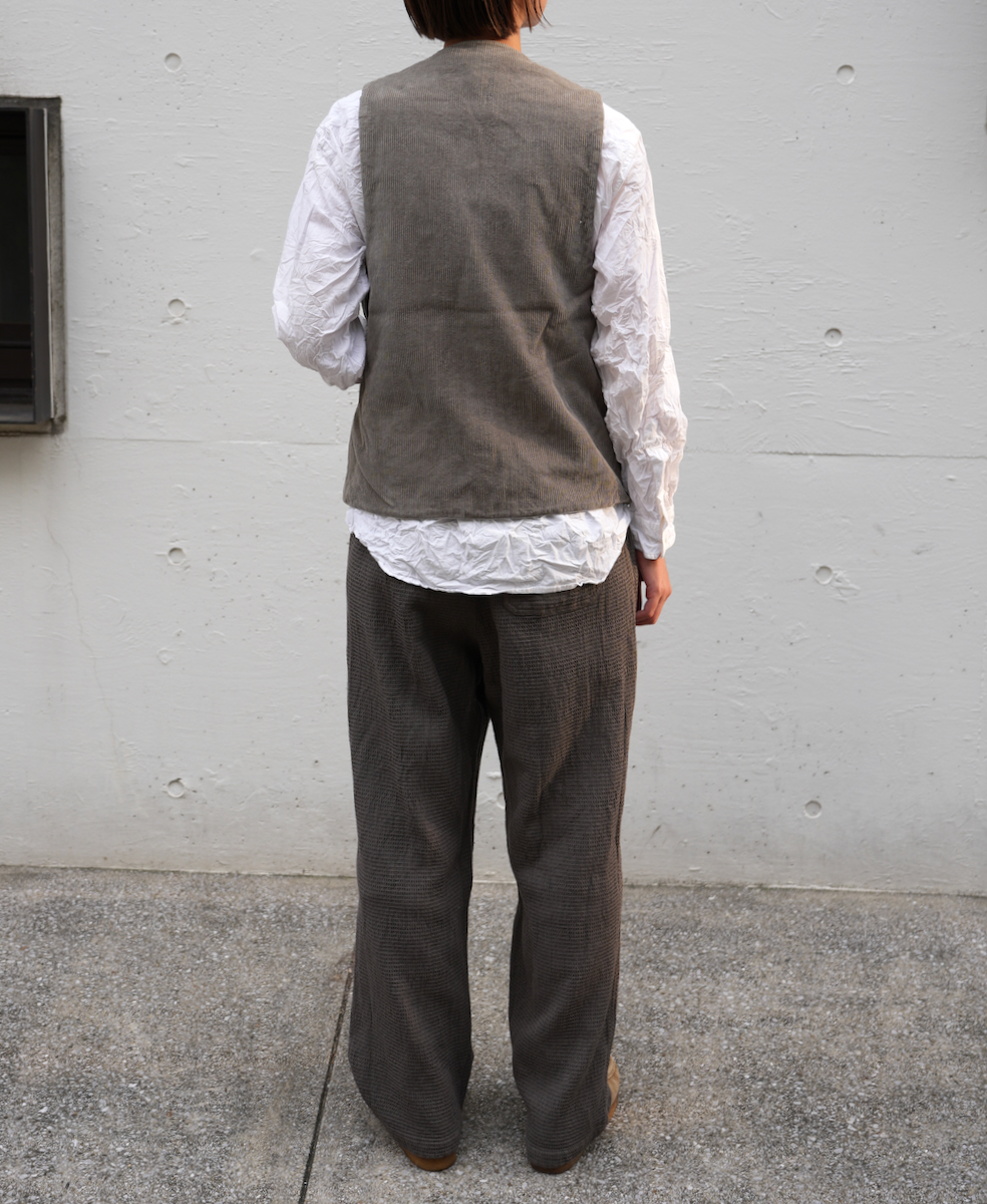 NVL2151C9D (ベスト) 9WALE CORDUROY/60'S ORGANIC CAMBRIC VEST