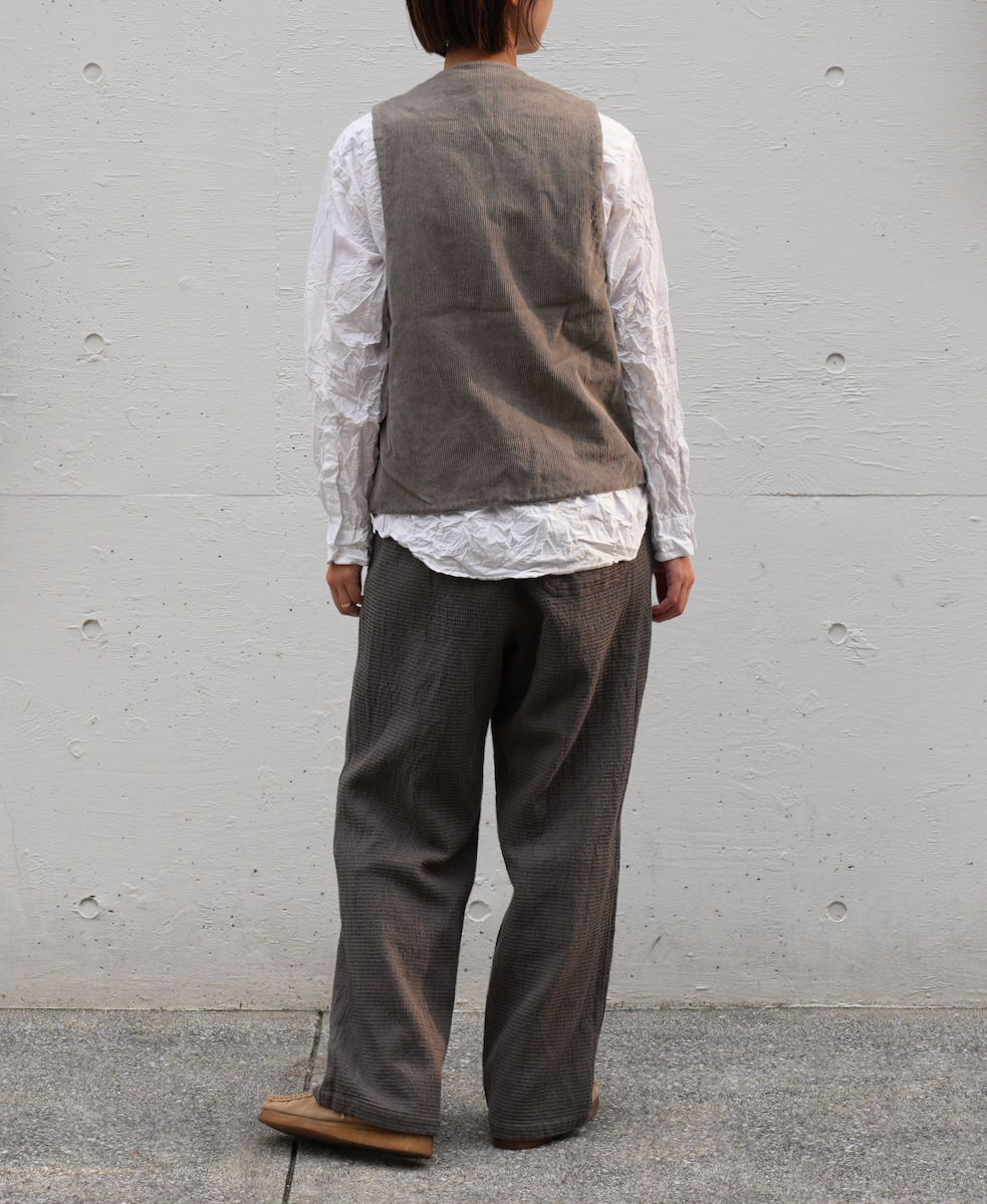 INHT2204WPD (パンツ) WAFFLE PLAIN OVERDYE EASY PANTS