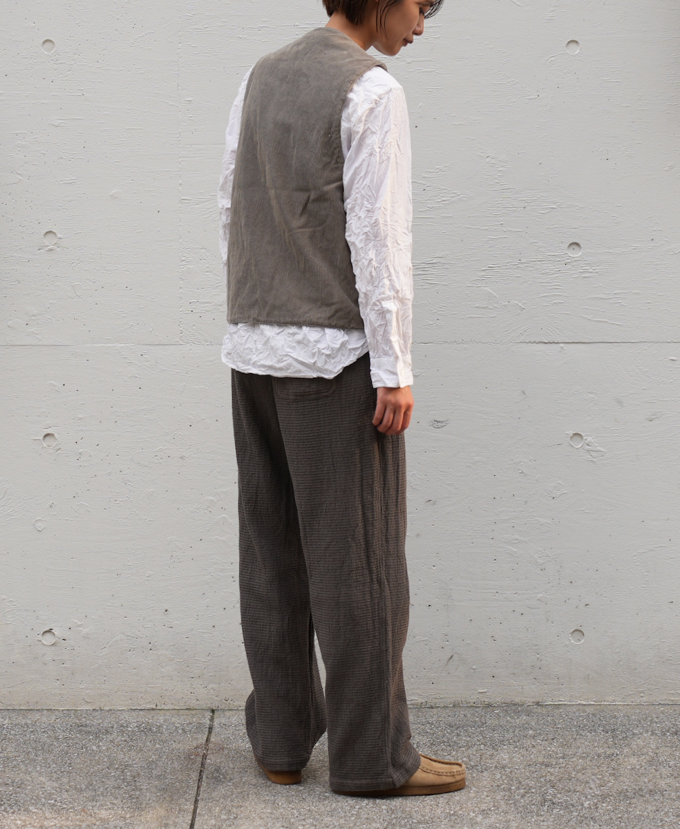 INHT2204WPD (パンツ) WAFFLE PLAIN OVERDYE EASY PANTS