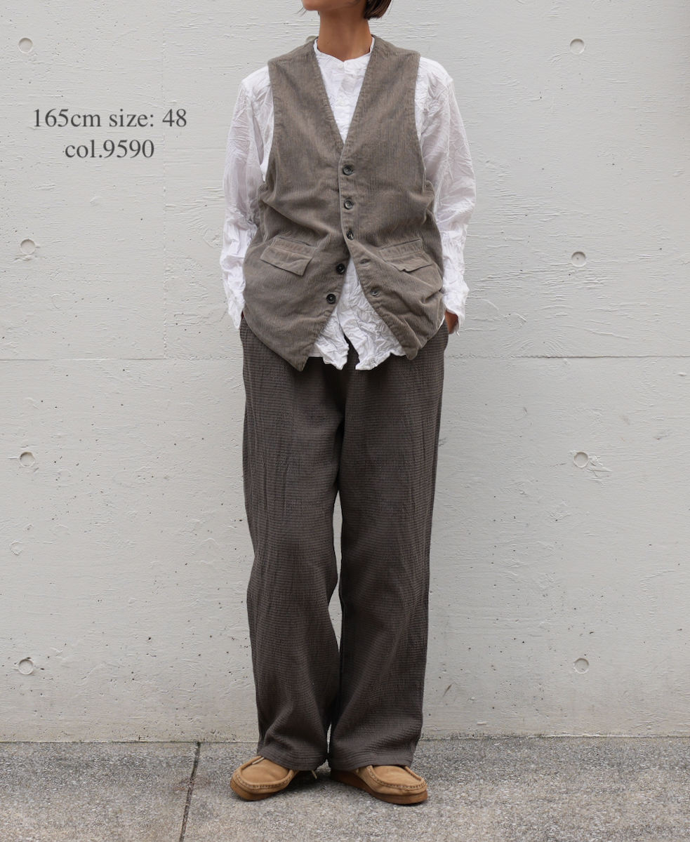 INHT2204WPD (パンツ) WAFFLE PLAIN OVERDYE EASY PANTS