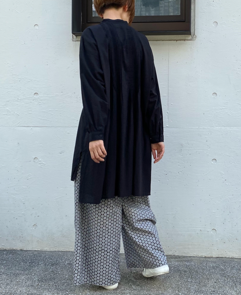 INSL23726 (パンツ) 60'S POPLIN FLOWER PRINT EASY PANTS