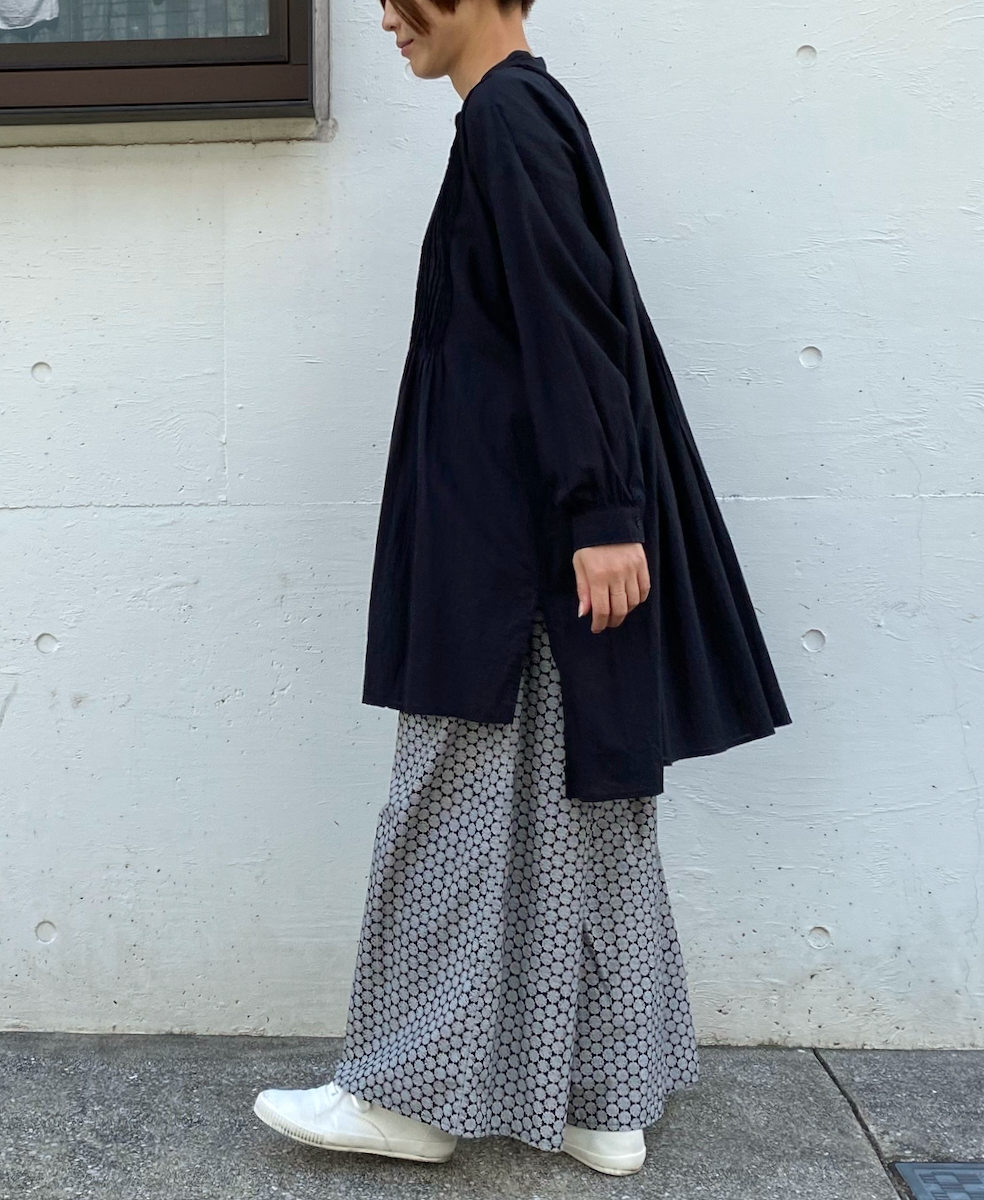 INSL23726 (パンツ) 60'S POPLIN FLOWER PRINT EASY PANTS