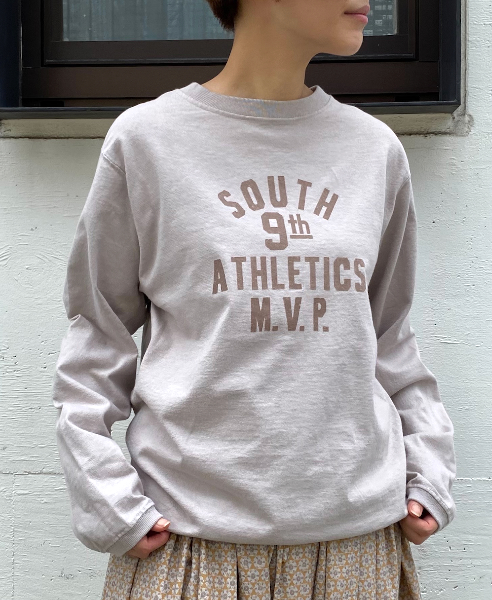 NGW9951 2724 (Tシャツ) "SOUTH 9TH" CREW NECK L/SL WITH CUFF&HEM RIB