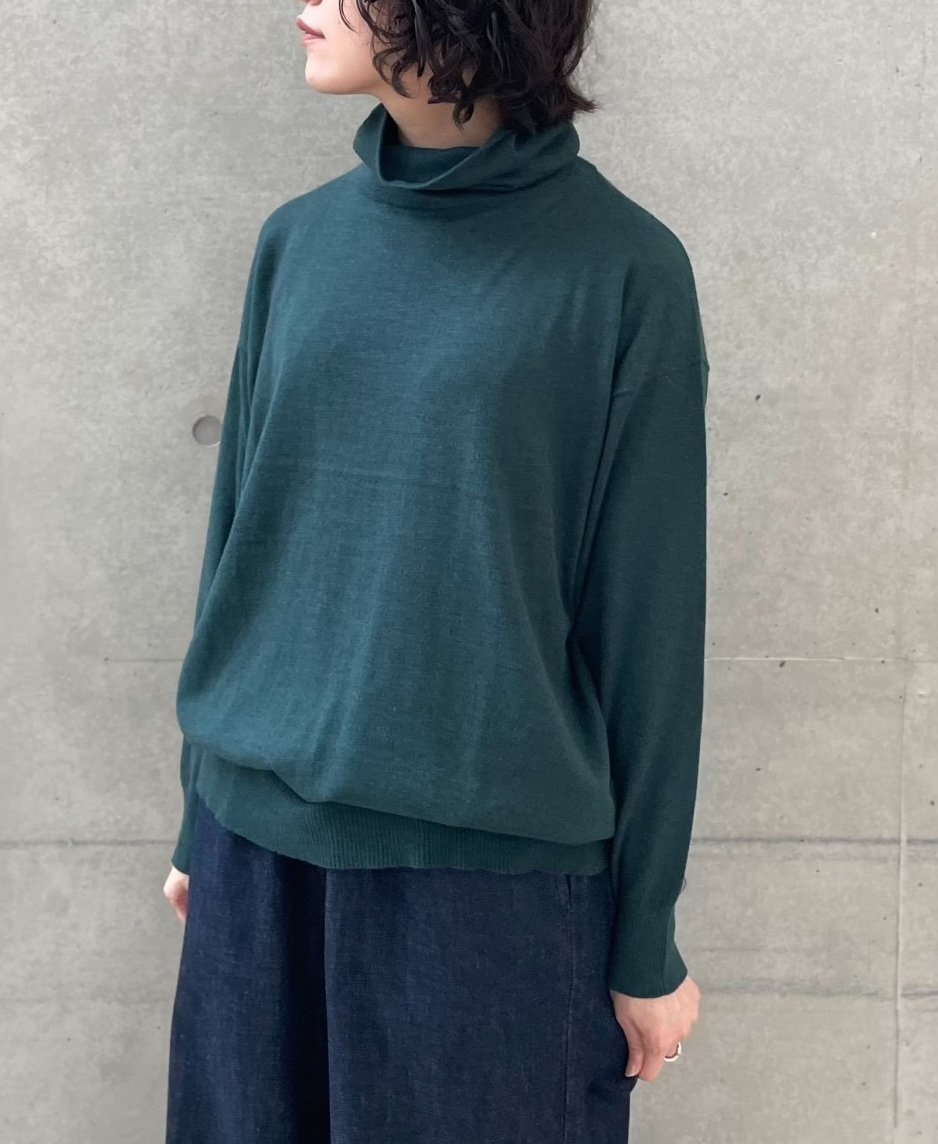 GNSL22731 (ニット) COTTON WOOL CASHMERE TURTLE NECK