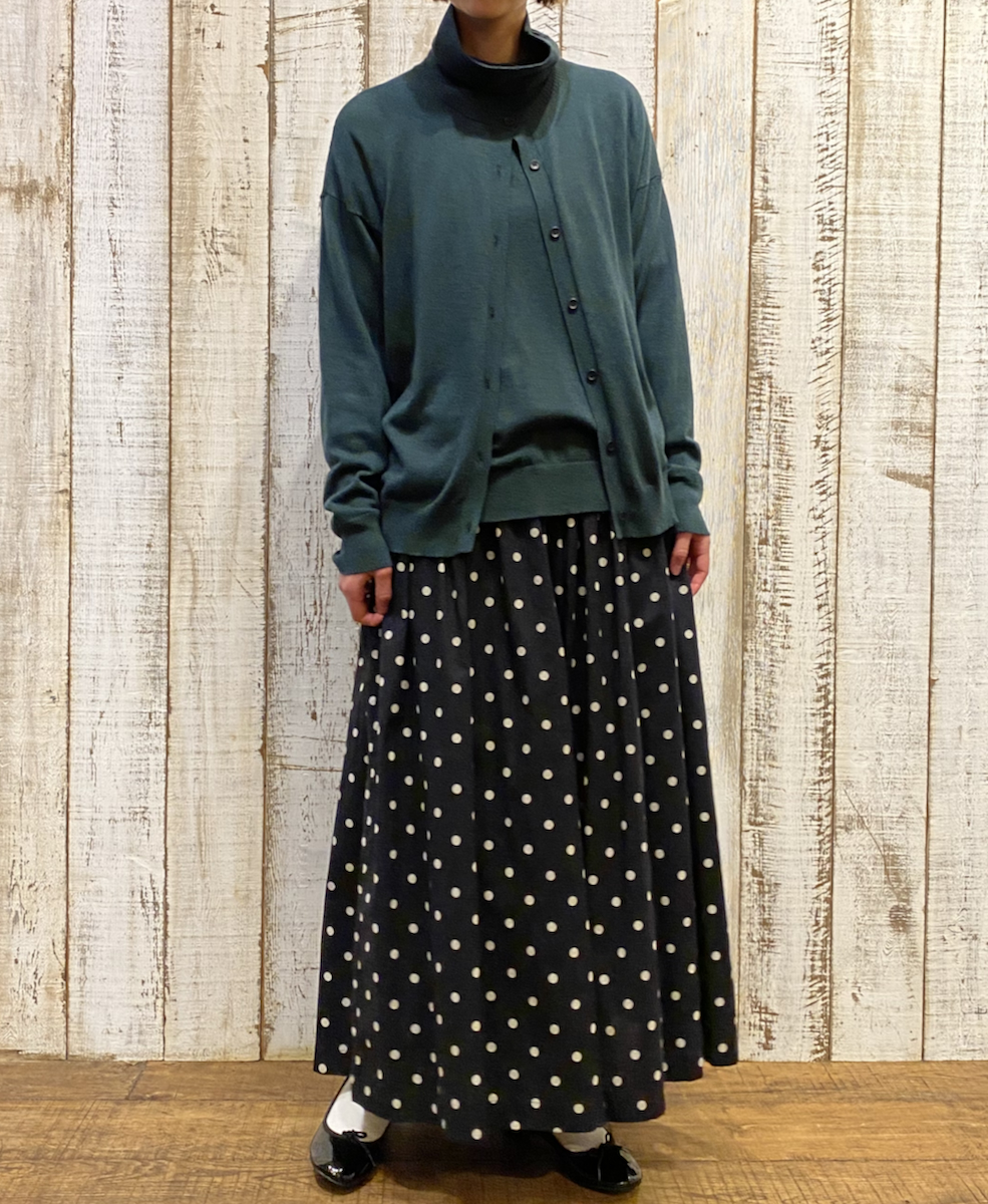 GNSL23832 (ニット) 14GG 1PLY COTTON WOOL CASHMERE CARDIGAN
