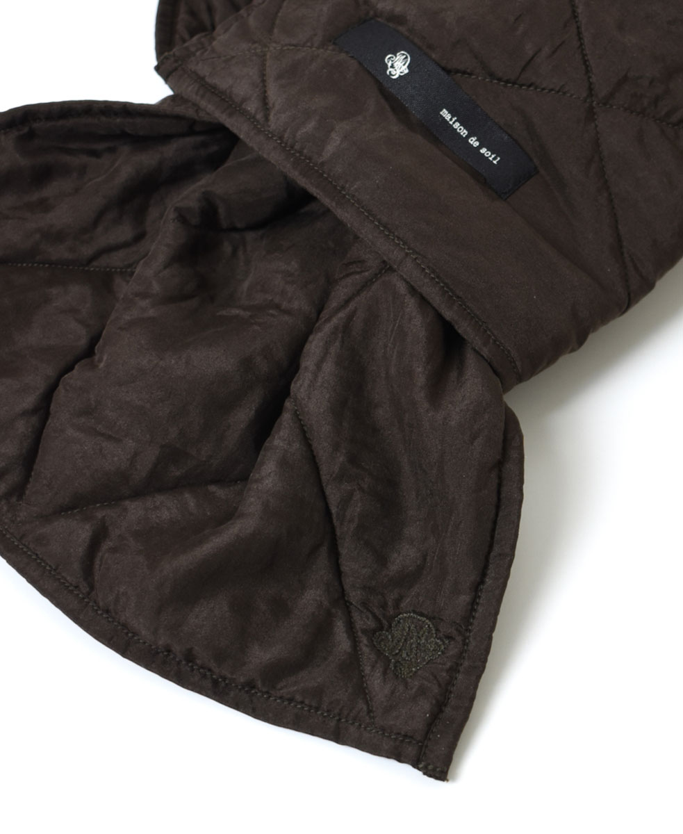 NMDS21513 (スカーフ) PADDED SILK PLAIN LOOP SCARF