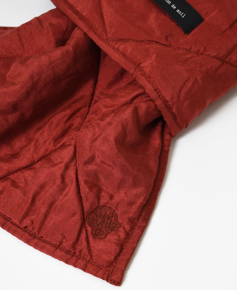 NMDS21513 (スカーフ) PADDED SILK PLAIN LOOP SCARF