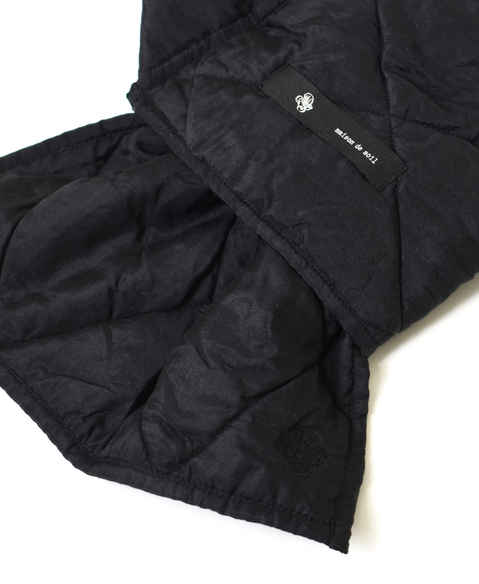 NMDS21513 (スカーフ) PADDED SILK PLAIN LOOP SCARF