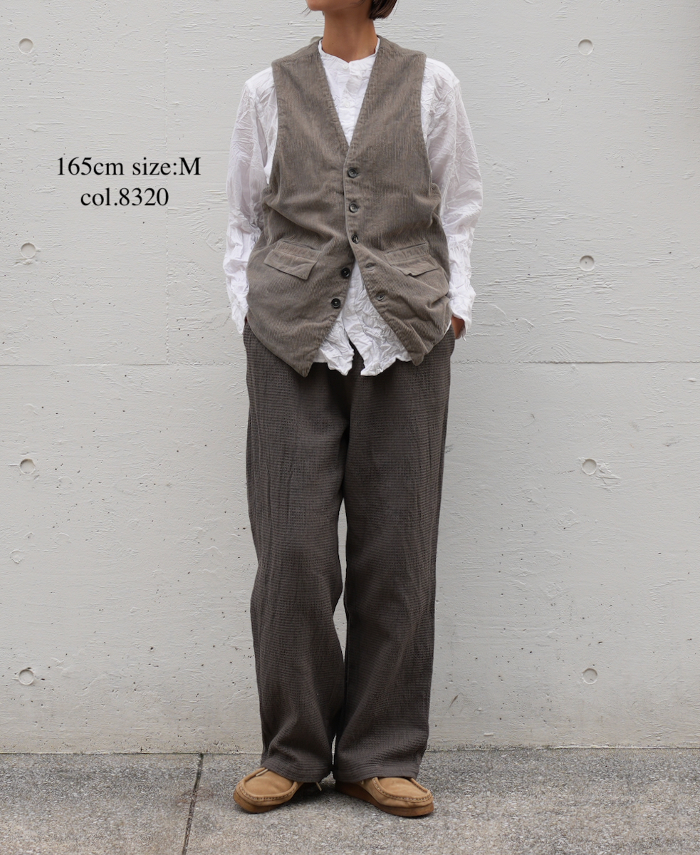 NVL2151C9D (ベスト) 9WALE CORDUROY/60'S ORGANIC CAMBRIC VEST