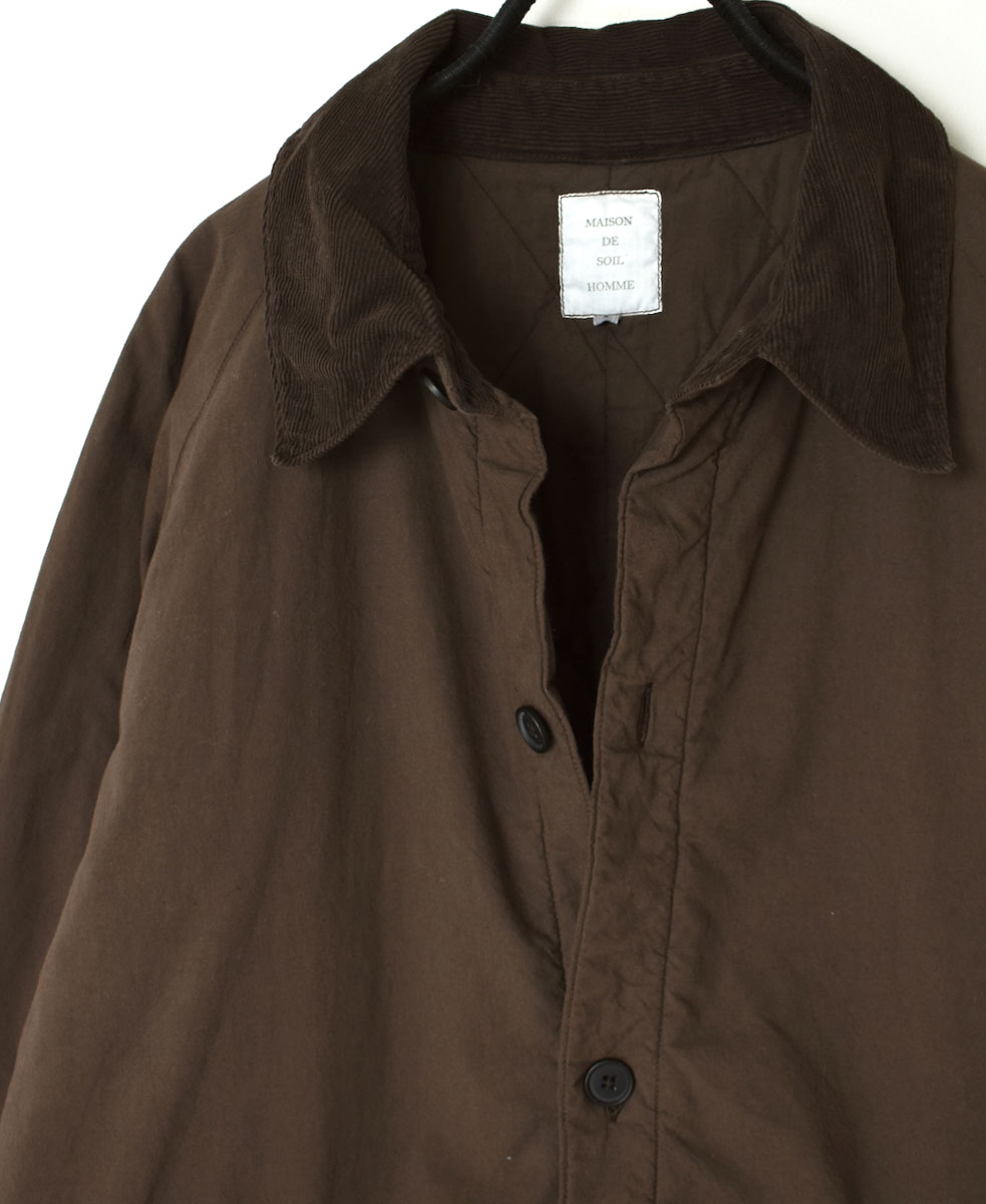 MDSH2364D (コート) 40'S POPLIN QUILTED LINING REGULAR COLLAR COAT