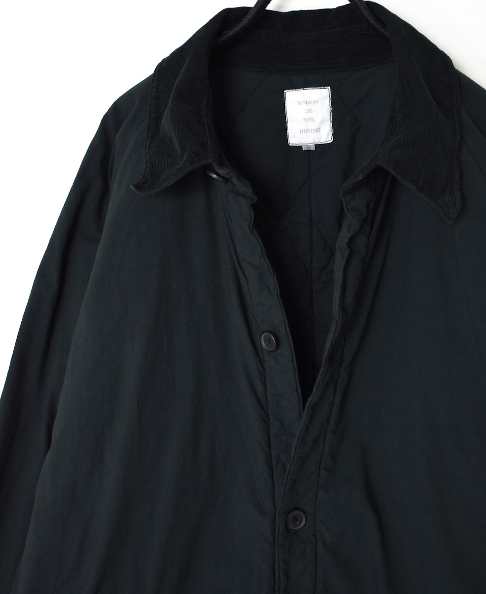MDSH2364D (コート) 40'S POPLIN QUILTED LINING REGULAR COLLAR COAT