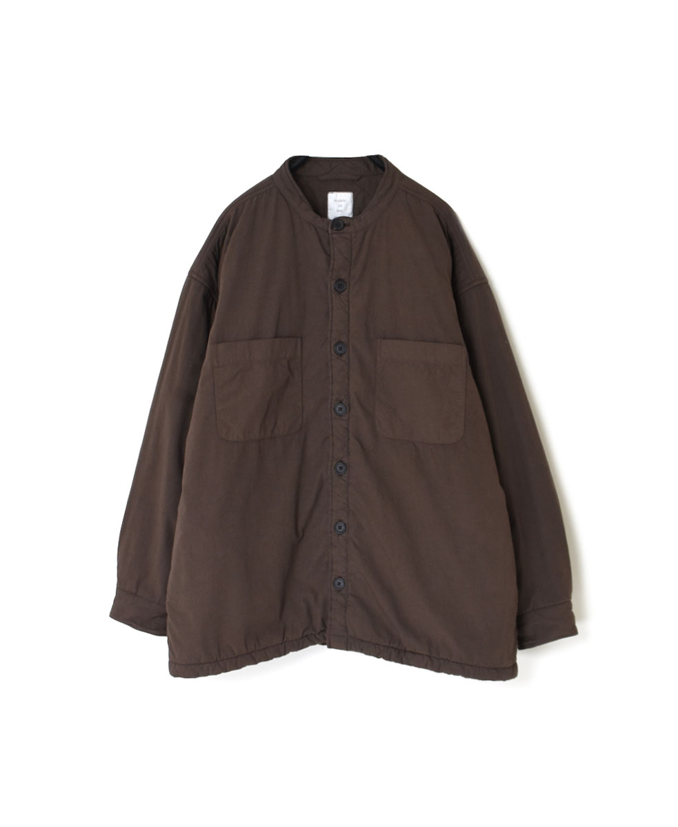 MDSH2361D (ジャケット) 40’S POPLIN QUILTED LINING BANDED COLLAR JACKET