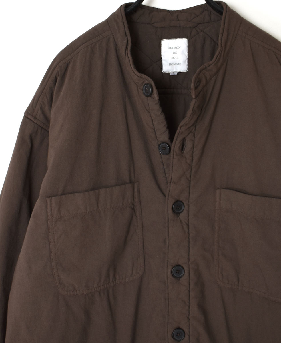 MDSH2362D (コート) 40'S POPLIN QUILTED LINING 4 POCKET LONG JACKET
