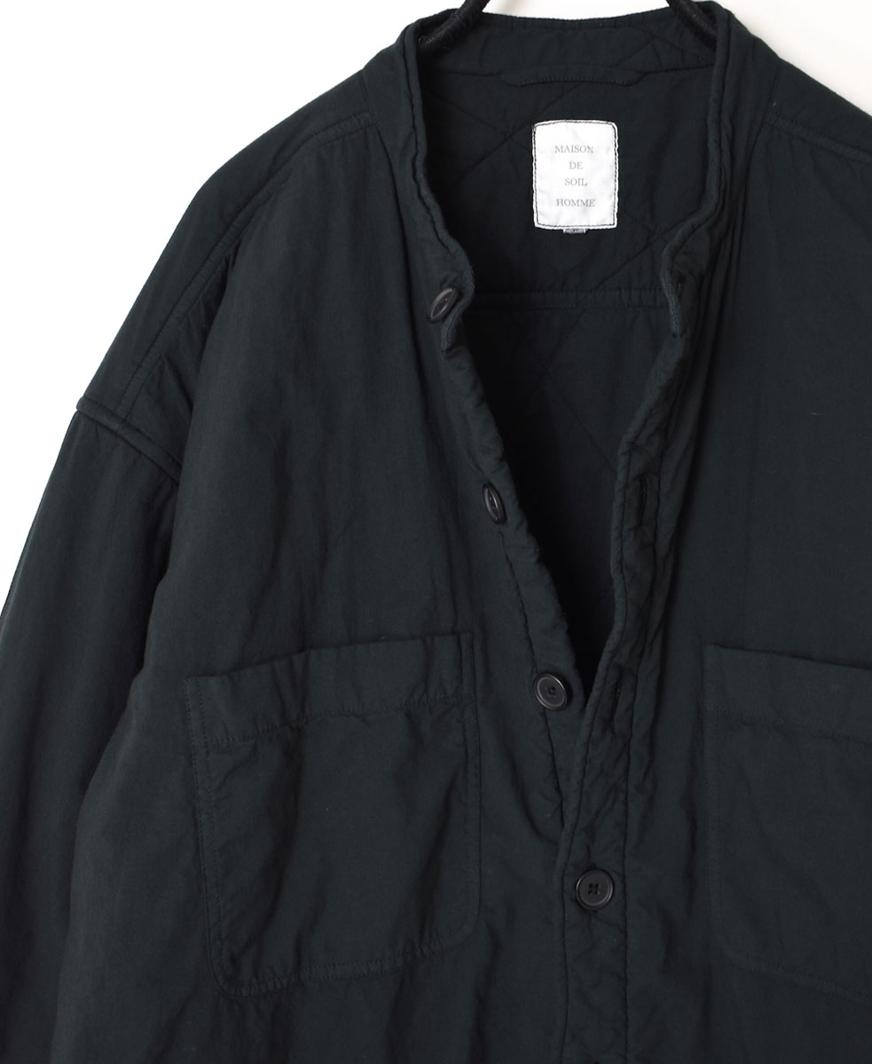 MDSH2362D (コート) 40'S POPLIN QUILTED LINING 4 POCKET LONG JACKET