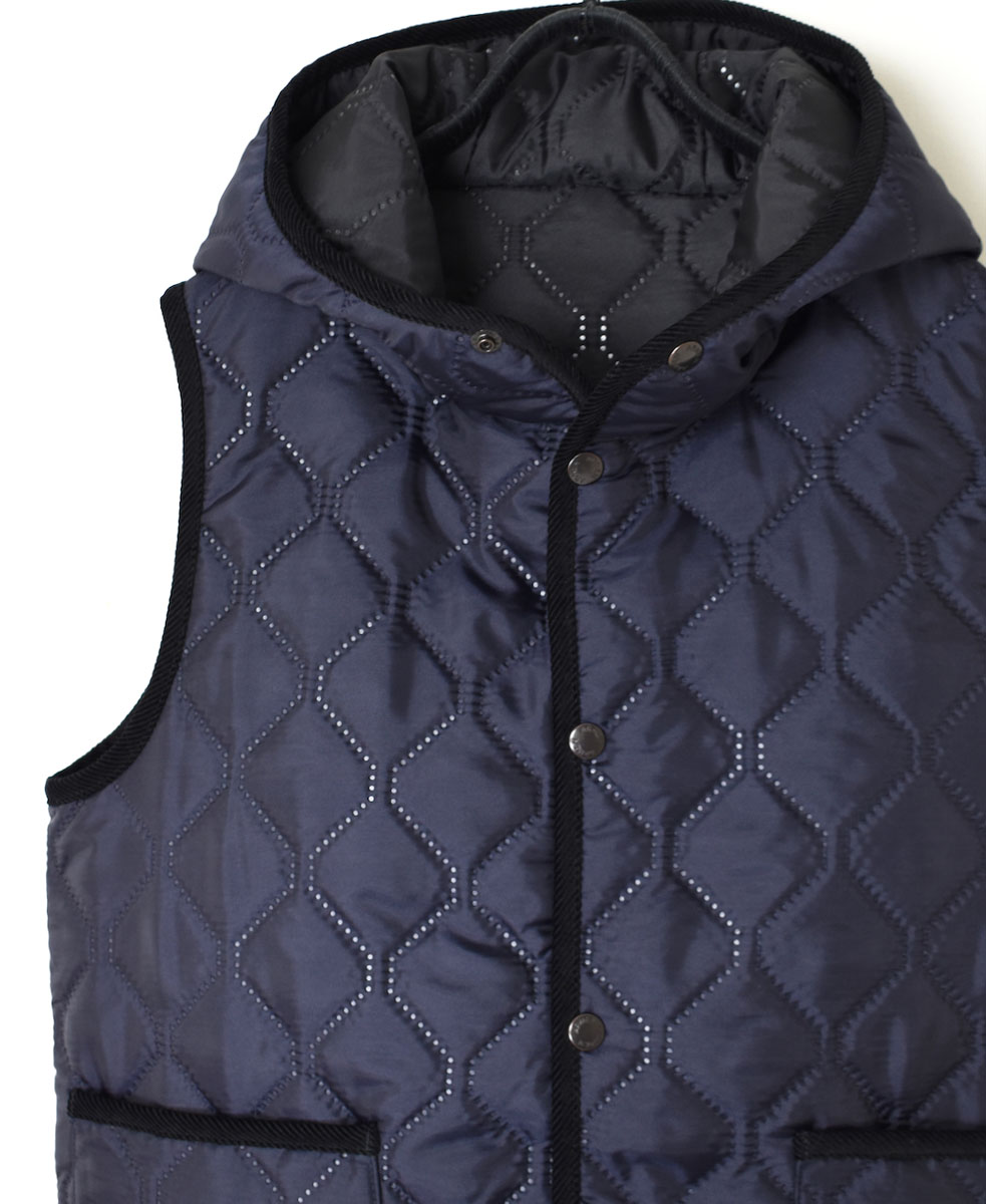 NAM2351PP (ベスト) POLY×POLY HEAT QUILT HOODED VEST