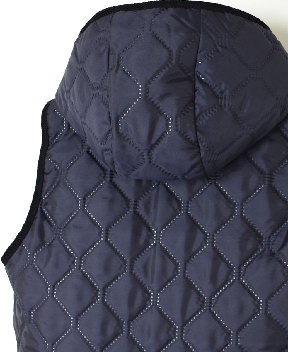 NAM2351PP (ベスト) POLY×POLY HEAT QUILT HOODED VEST