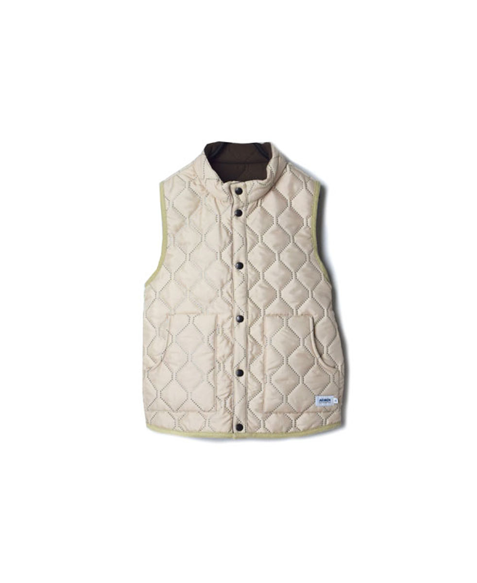 NAM9984 (ベスト) POLYxFLEECE HEAT QUILT REVERSIBLE STAND COLLAR VEST