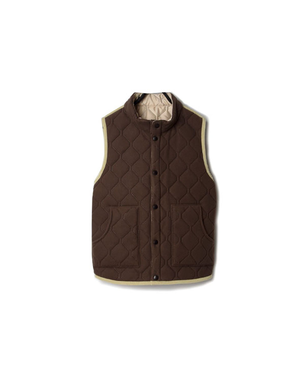 NAM9984 (ベスト) POLYxFLEECE HEAT QUILT REVERSIBLE STAND COLLAR VEST