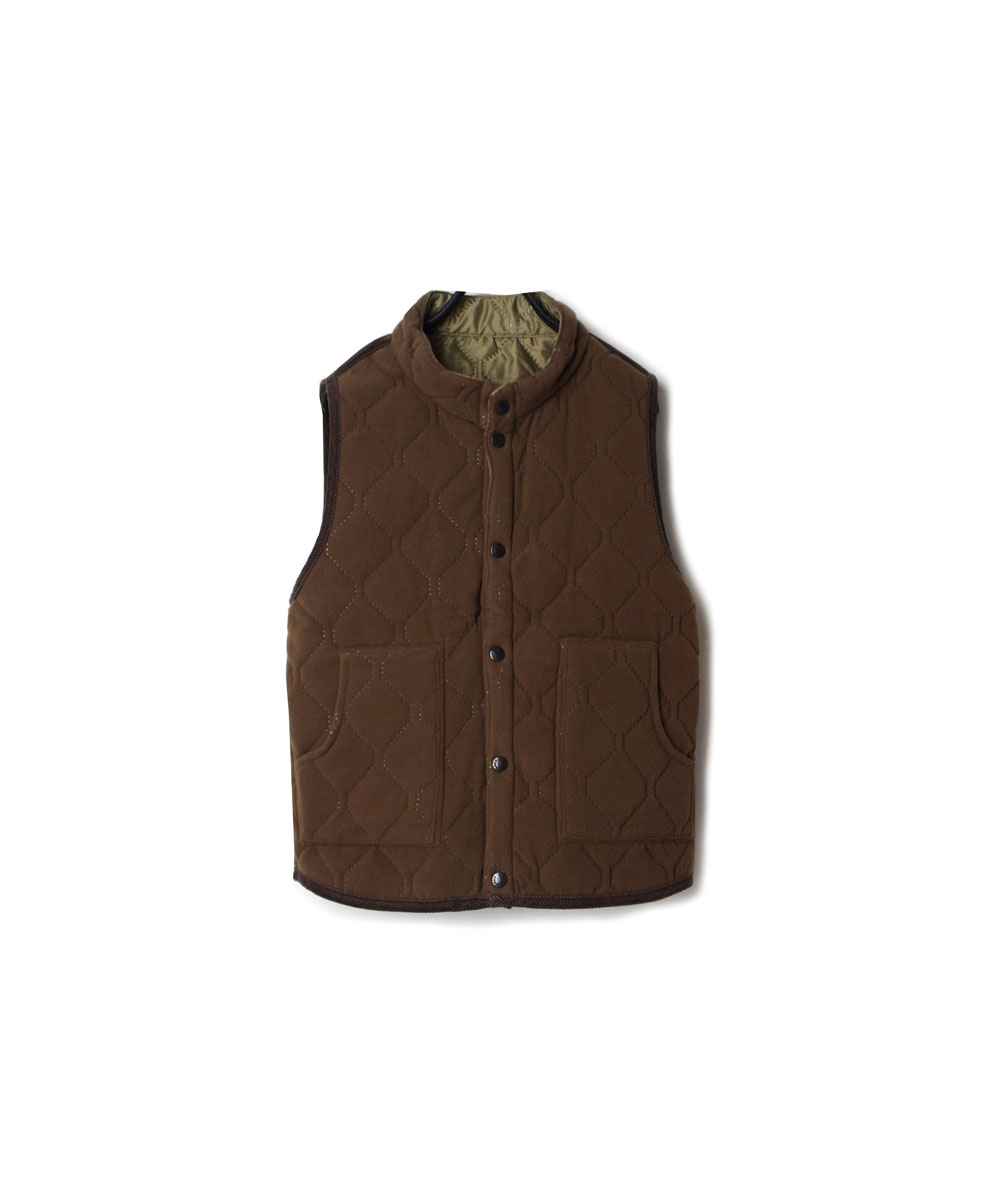 NAM9984 (ベスト) POLYxFLEECE HEAT QUILT REVERSIBLE STAND COLLAR VEST