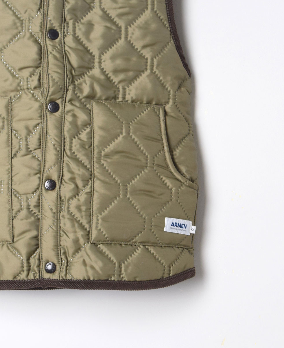 NAM9984 (ベスト) POLYxFLEECE HEAT QUILT REVERSIBLE STAND COLLAR VEST