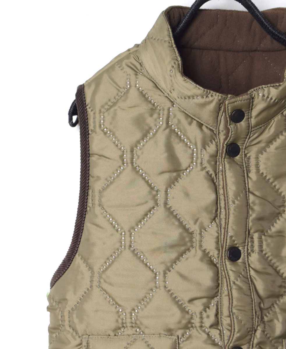 NAM9984 (ベスト) POLYxFLEECE HEAT QUILT REVERSIBLE STAND COLLAR VEST